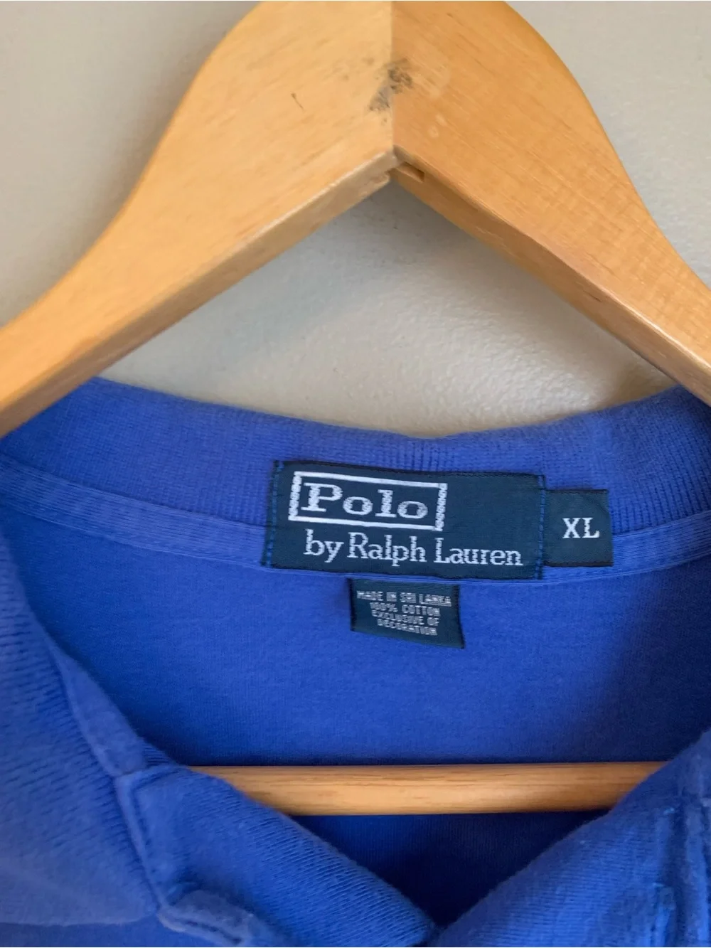 Polo Ralph Lauren Men's Blue Short Sleeve Polo/Golf Shirt Size XL Classic 90’s